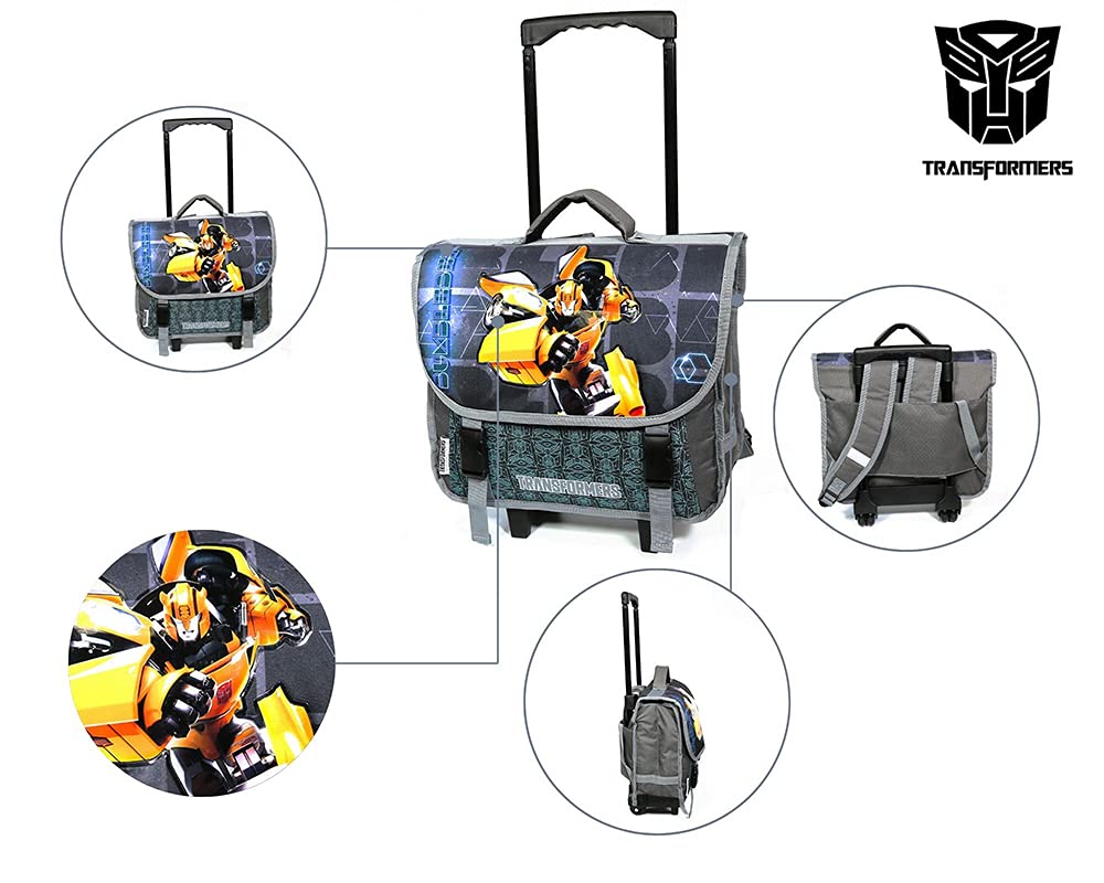 Transformers Bumblebee bauletto trolley 38 cm grigio scuola