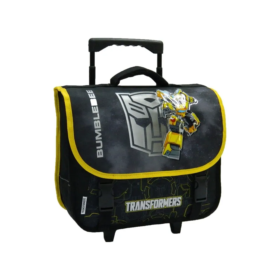 Bagtrotter Transformers Bumblebee cartella con ruote 38 cm nero
