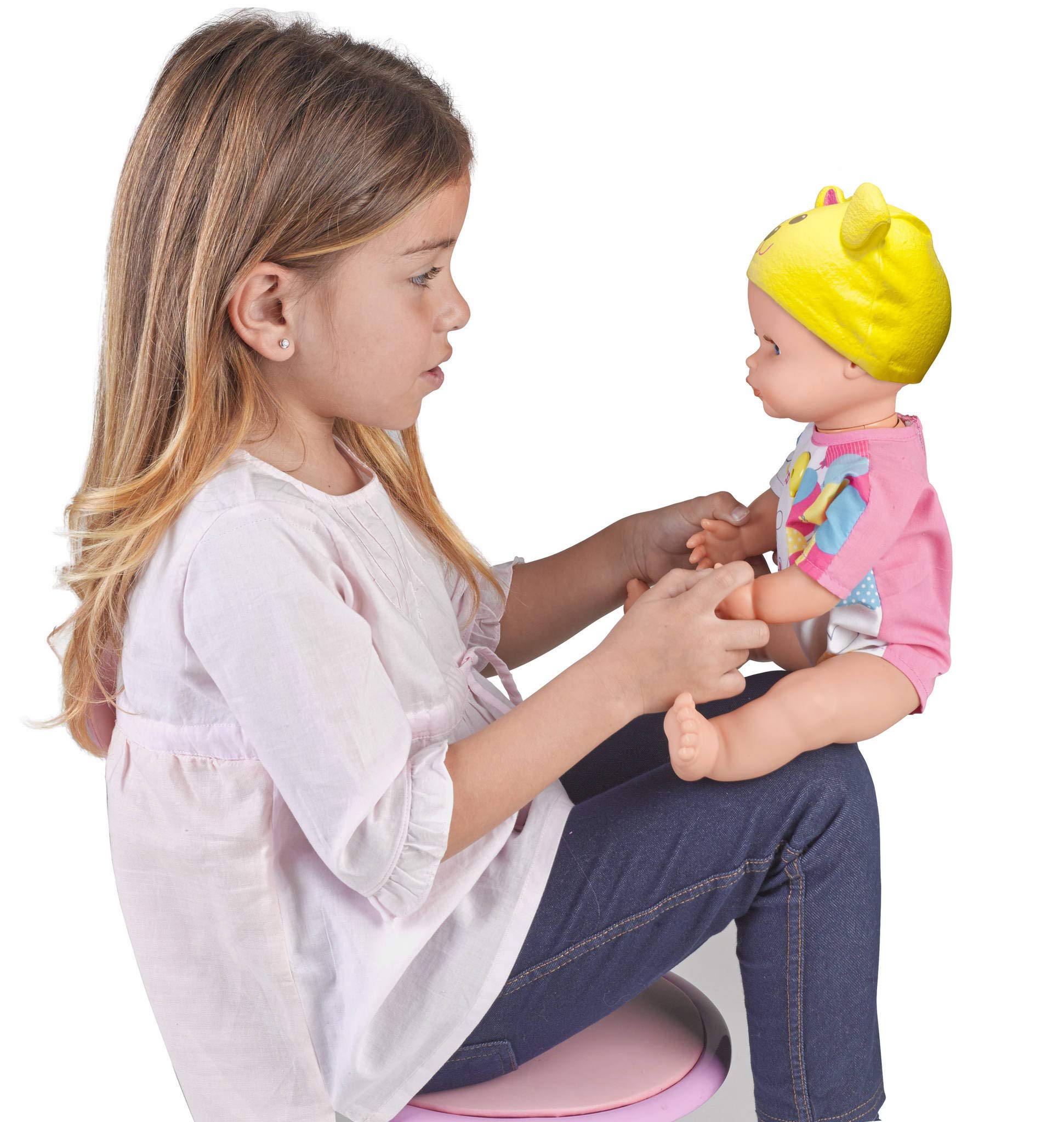 Nenuco Bambolotto interattivo 5 giochi bambola 42 cm con coperta