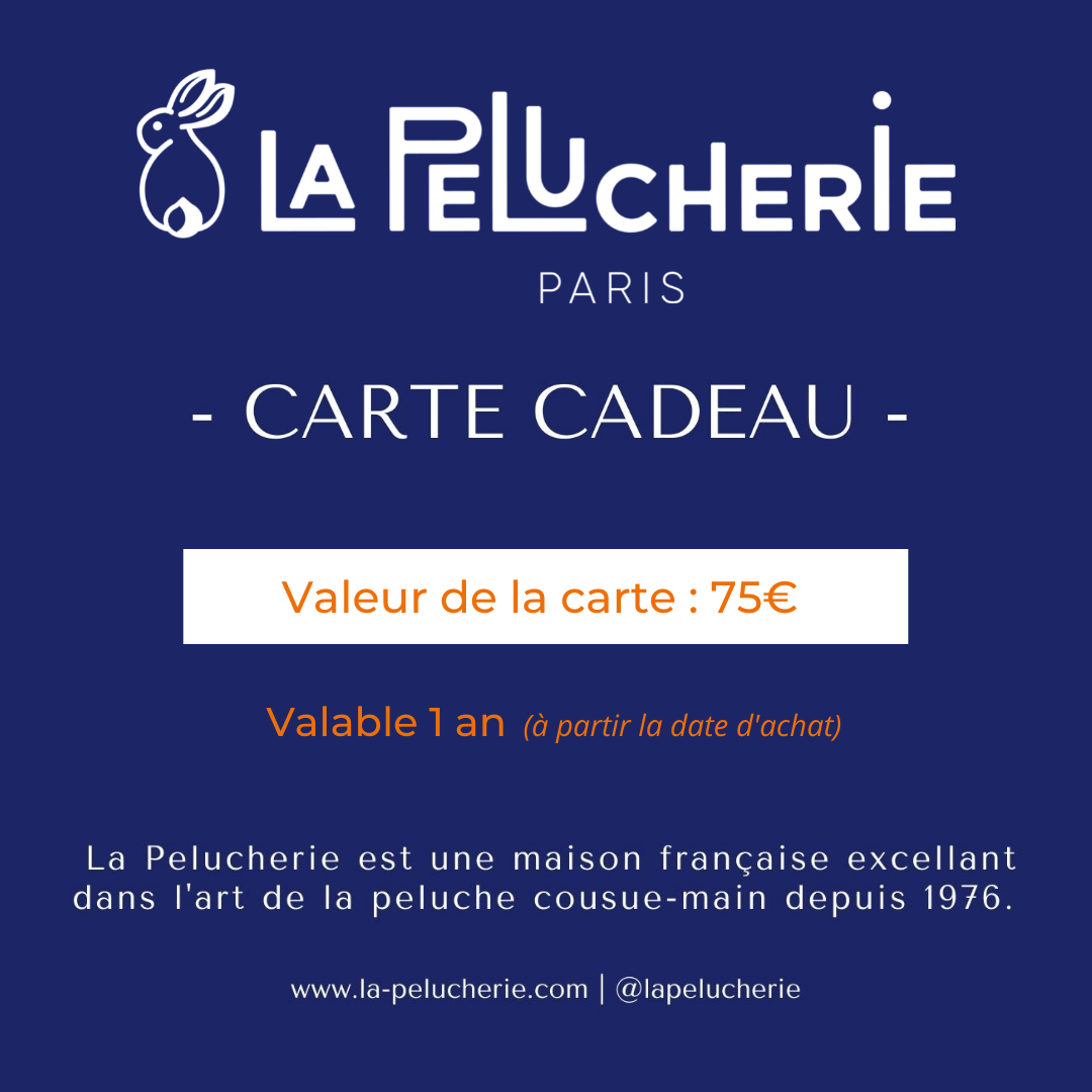 La Pelucherie Gift Card carta regalo 35 Euro per peluche morbido