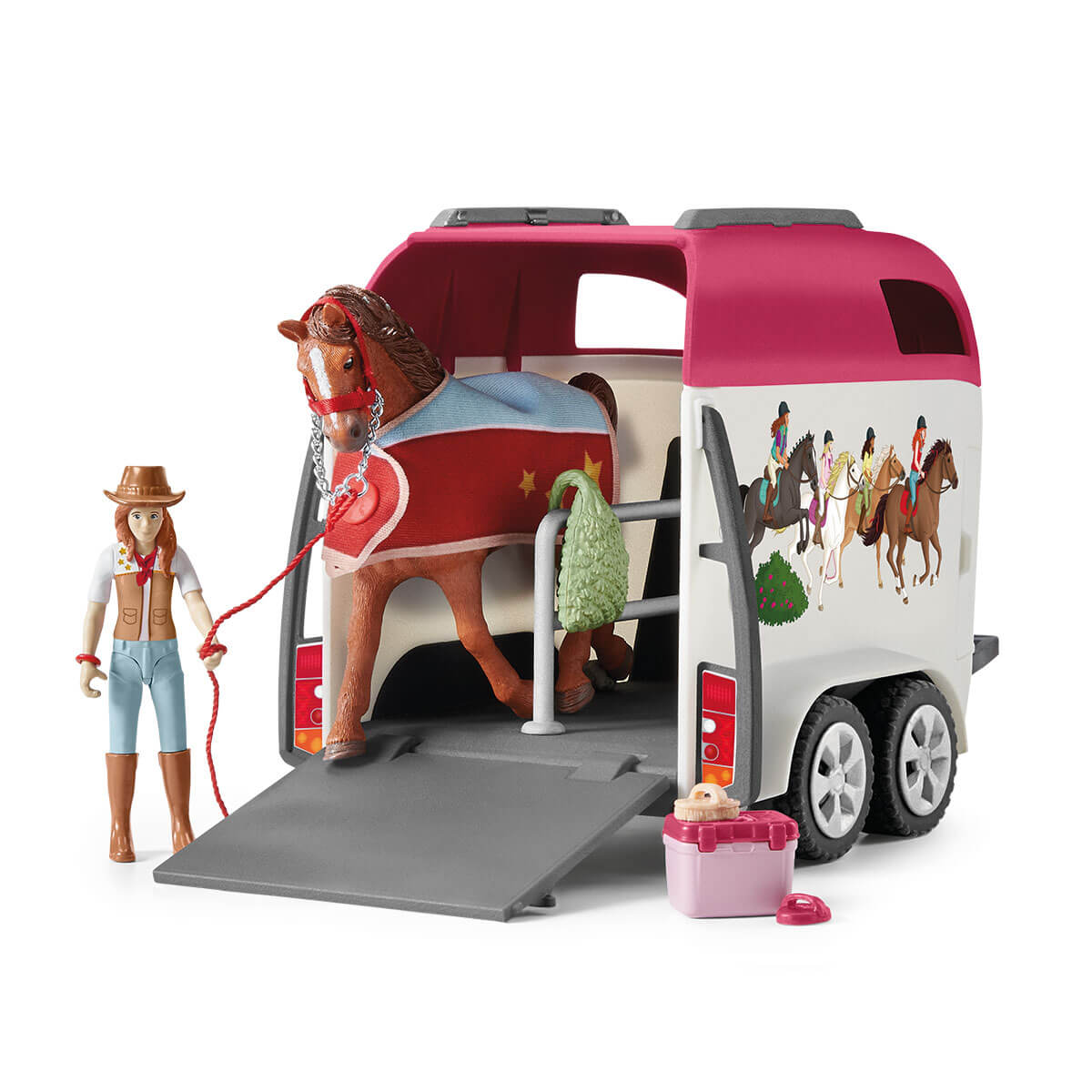 Schleich Horse Club Avventura auto rimorchio cavalli 42535 playset