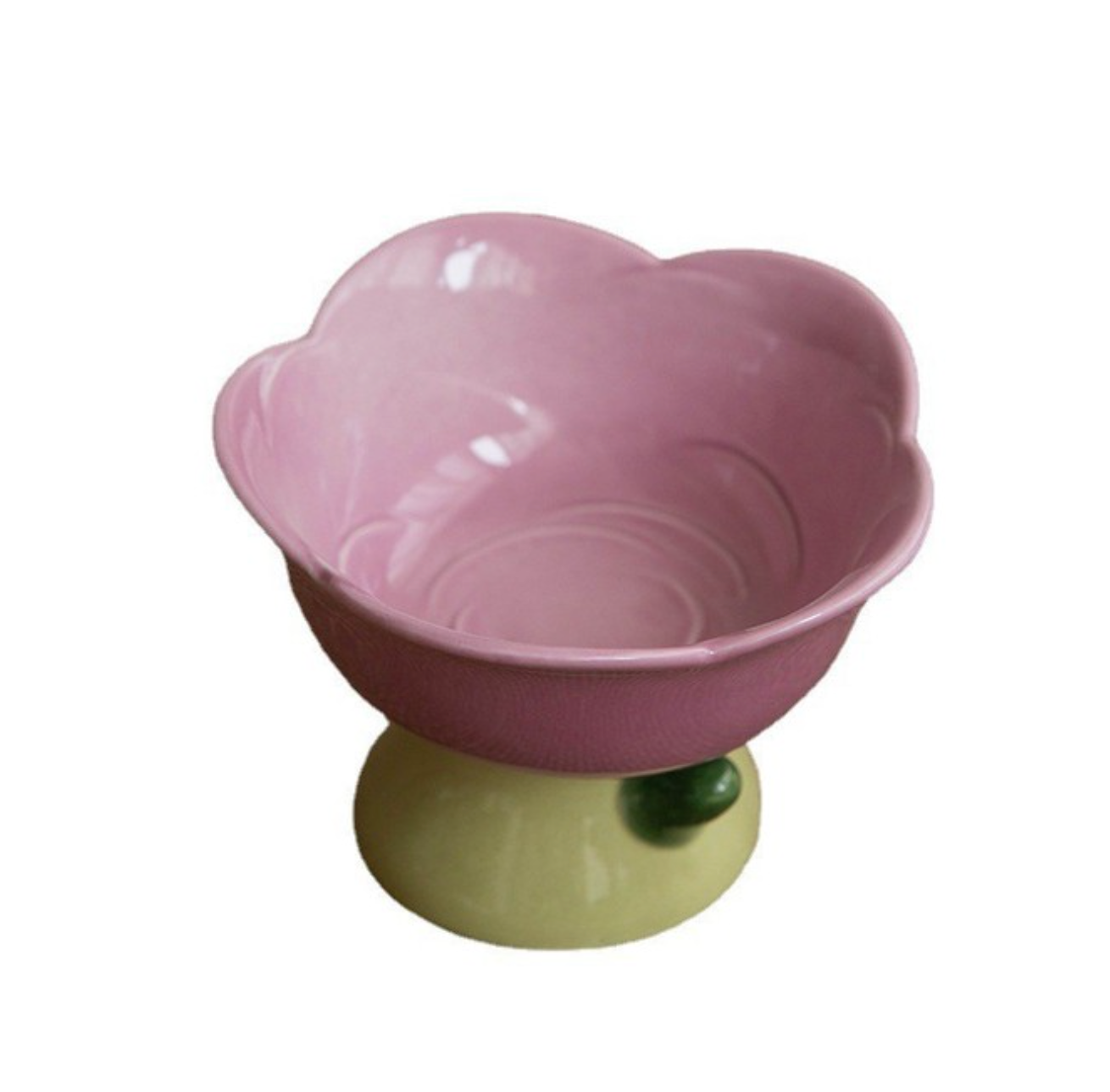 ToyalFriends Pet Beds Fiore Ciotola Ceramica Rosa 13,5cm