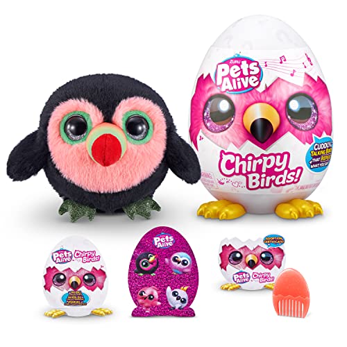 Pets Alive Chirpy Birds Tucano peluche interattivo uovo