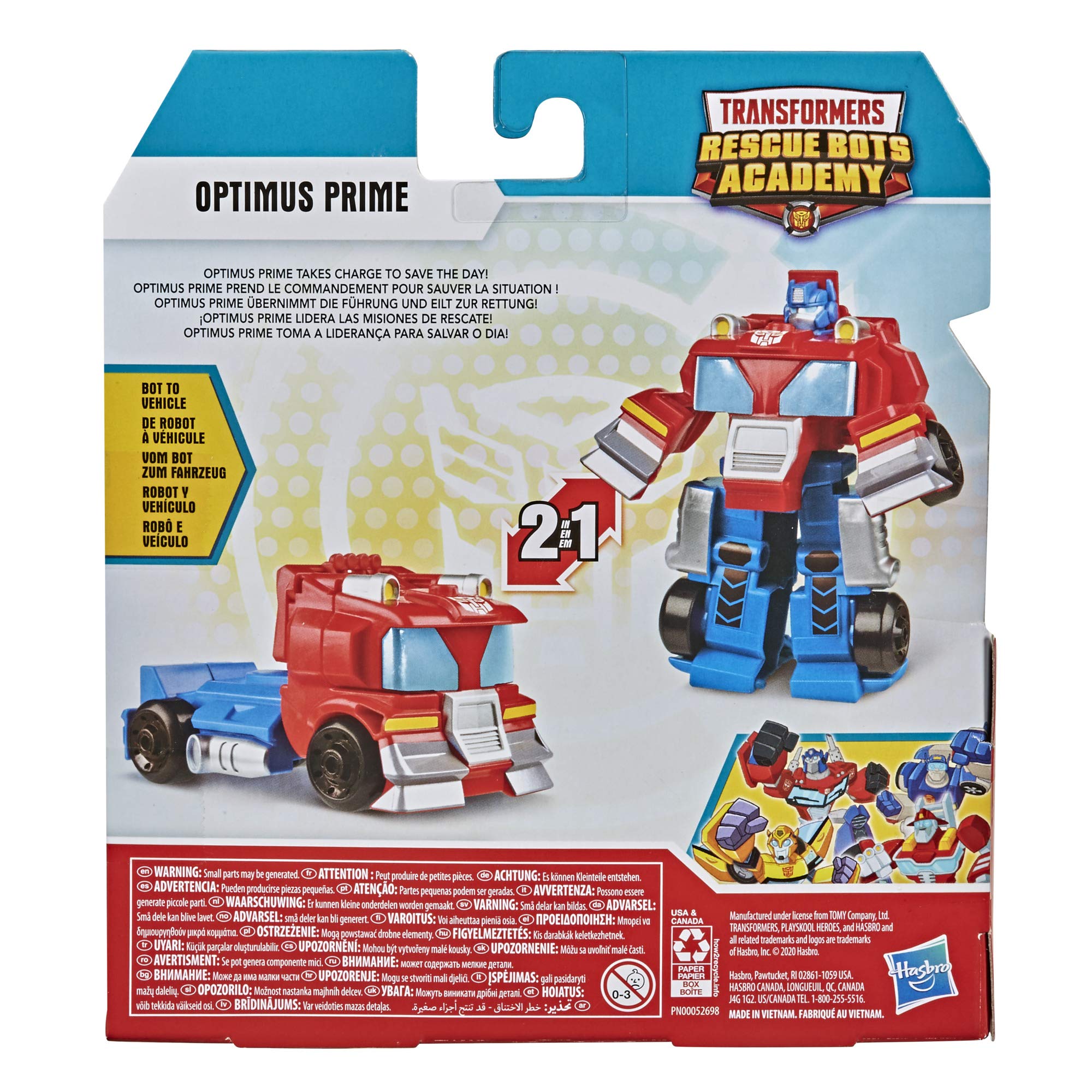 Transformers Rescue Bots Optimus Prime robot camion 11 cm