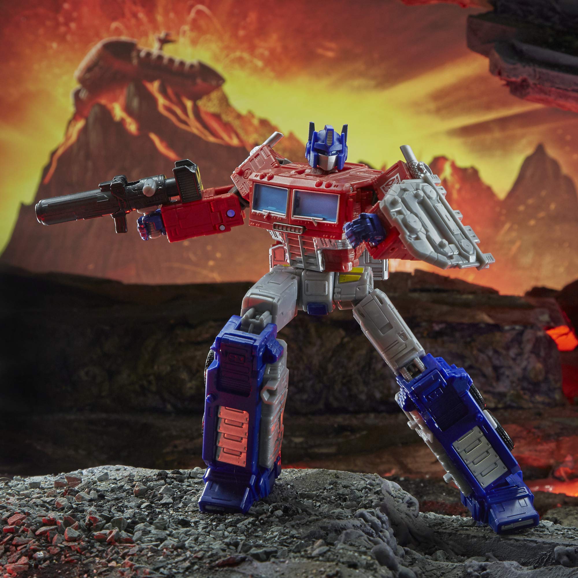 Transformers Kingdom Optimus Prime WFC-K11 Core action figure camion
