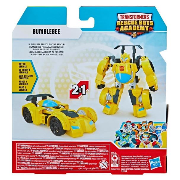 Transformers Rescue Bots Bumblebee robot auto dragster 3+