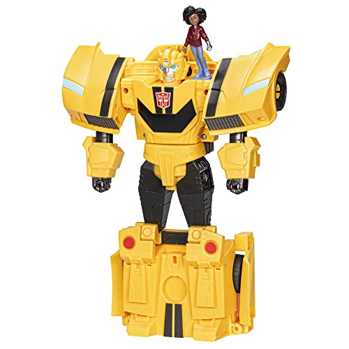 Transformers EarthSpark Bumblebee action figure auto 20 cm con Mo Malto