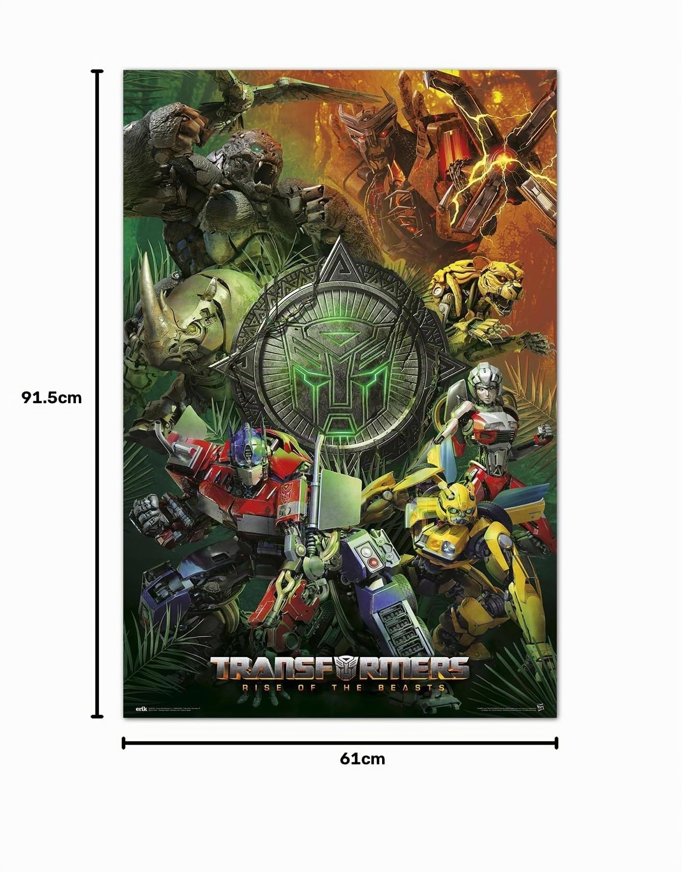 Transformers Rise of the Beasts poster 61x91,5 cm lucido