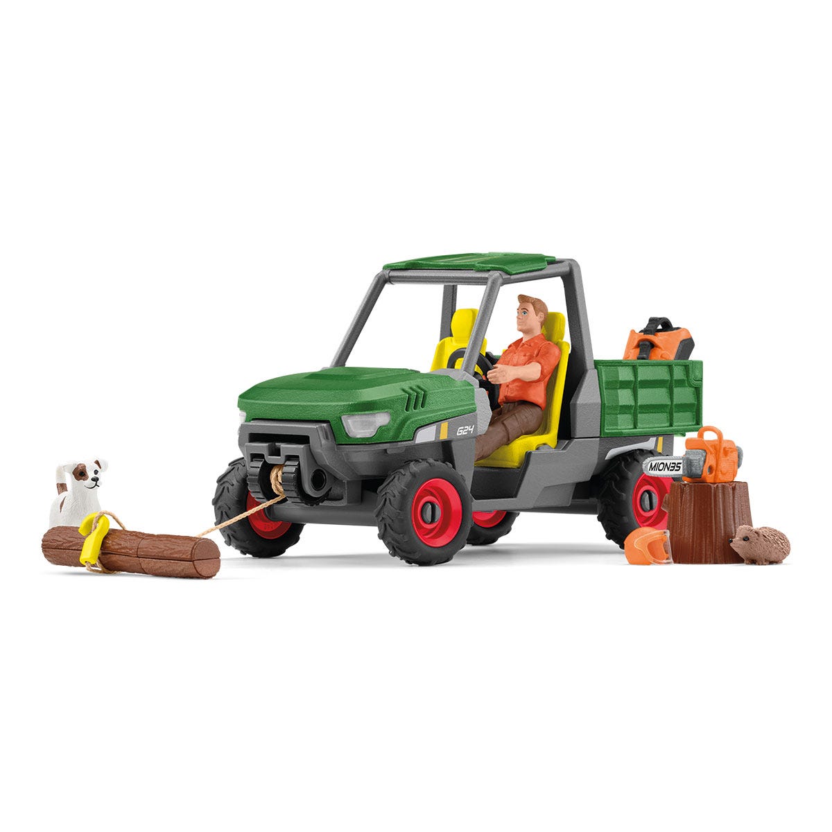 Schleich Wild Life Lavoro nei boschi playset 42659 fuoristrada