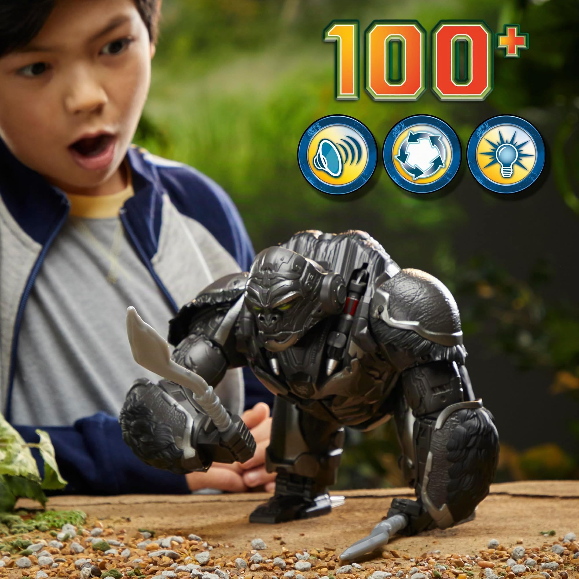 Transformers Rise of the Beasts Command Convert Optimus Primal elettronico 31,5 cm