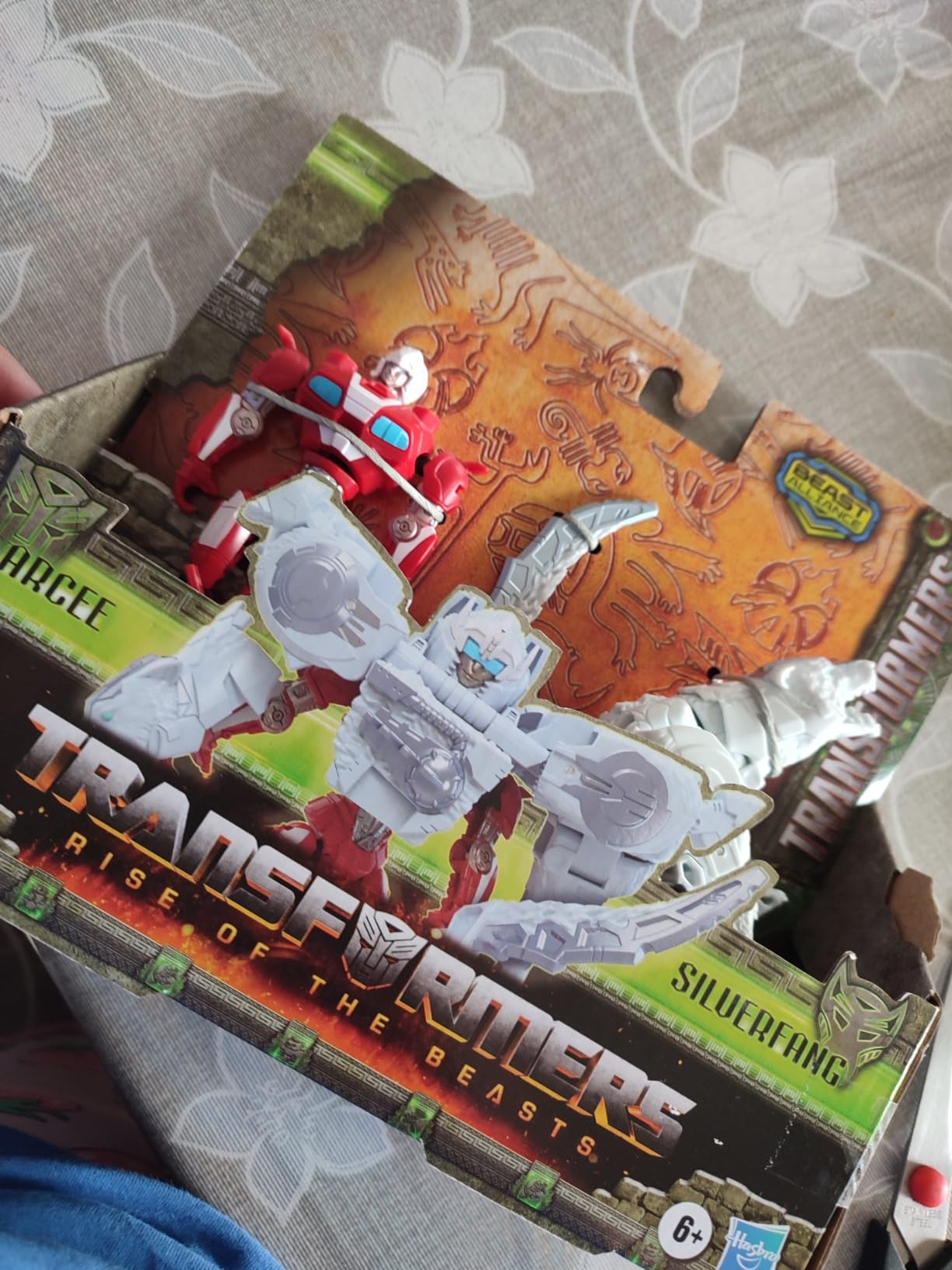 Transformers Rise of the Beasts Arcee action figure moto 12,5 cm pack 2