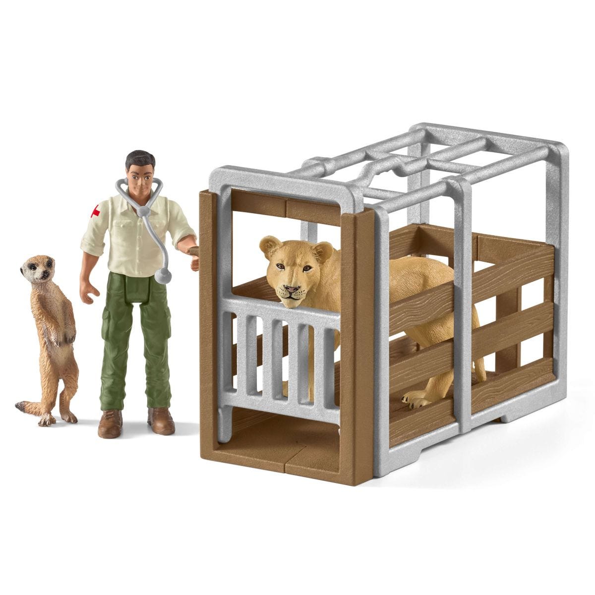 Schleich Farm World Grande camion salvataggio animali playset safari
