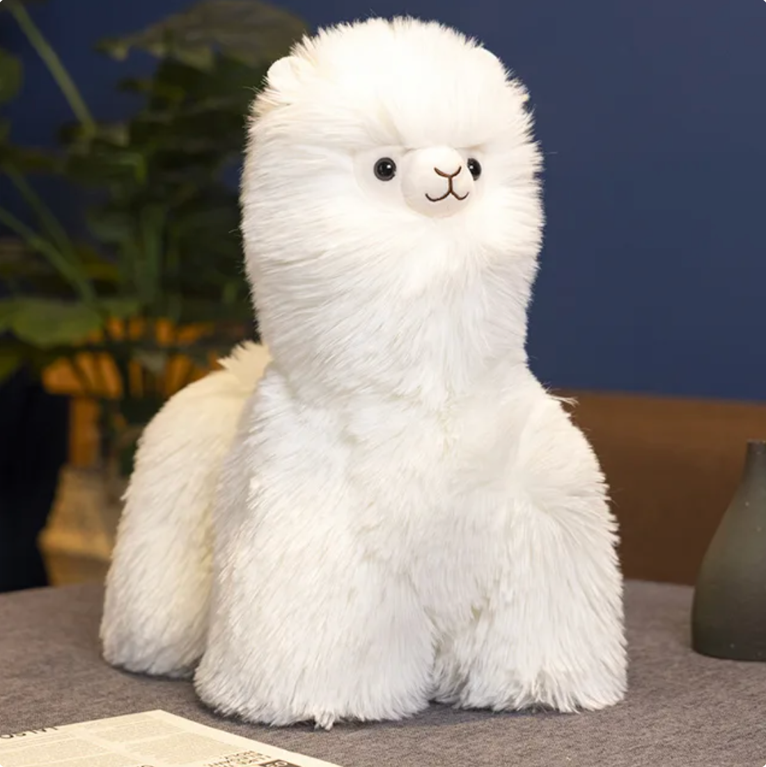 ToyalFriends Alpaca Lama peluche 40cm marrone morbido
