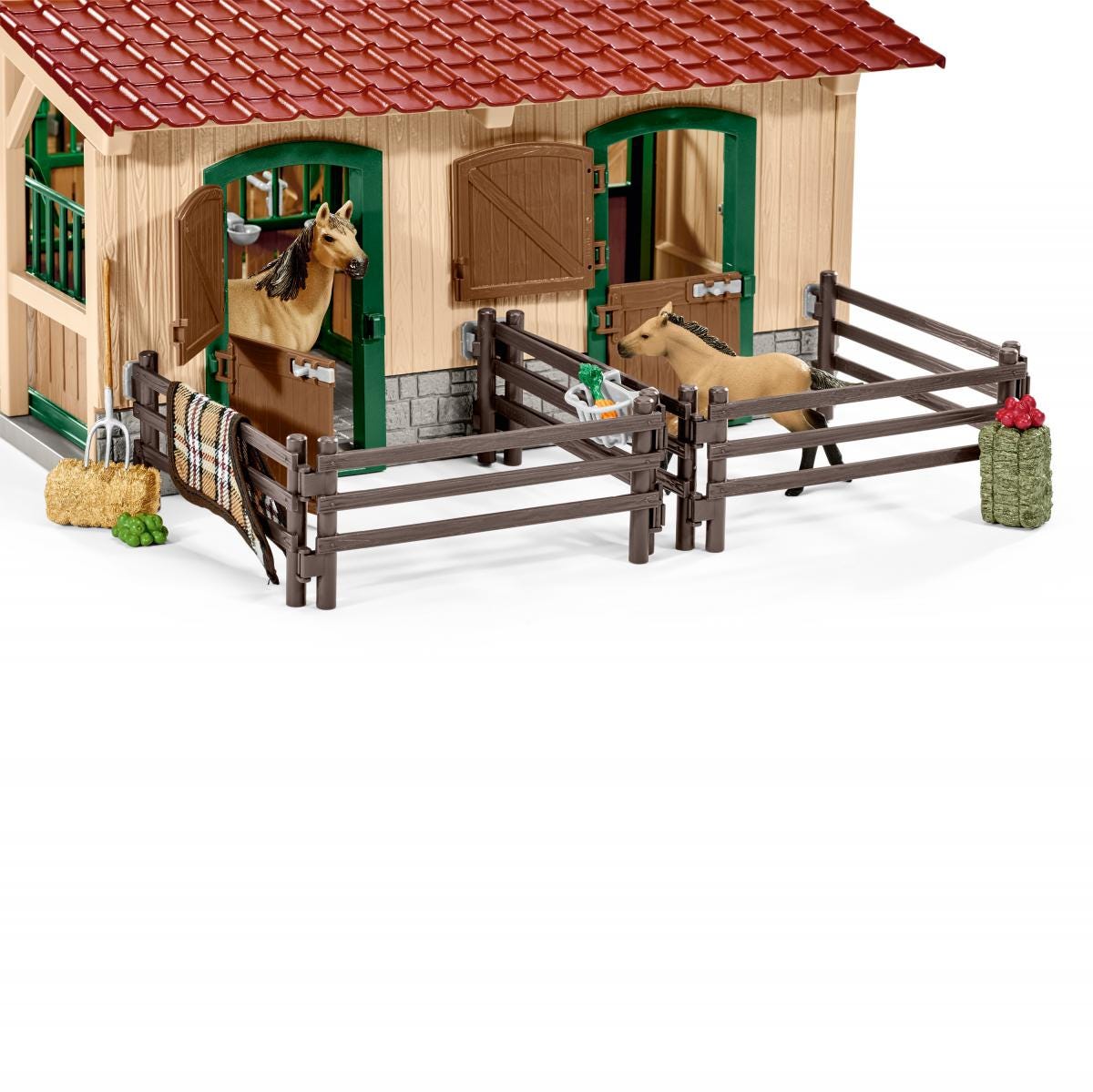 Schleich Horse Club Stalla con Cavalli 42195 Playset Mustang