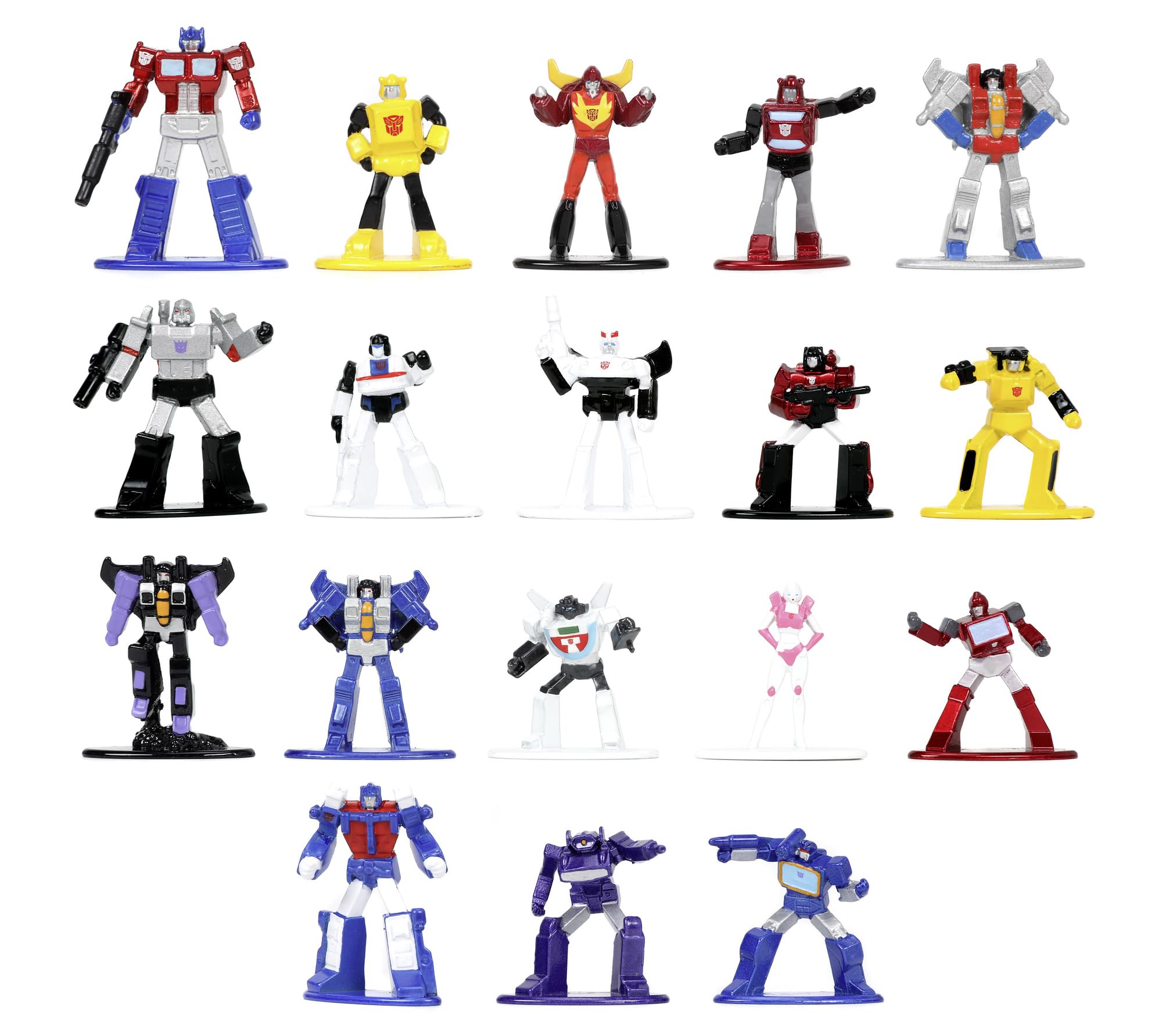 Transformers Nanofigs Wave 2 set 18 mini figure die-cast multicolore