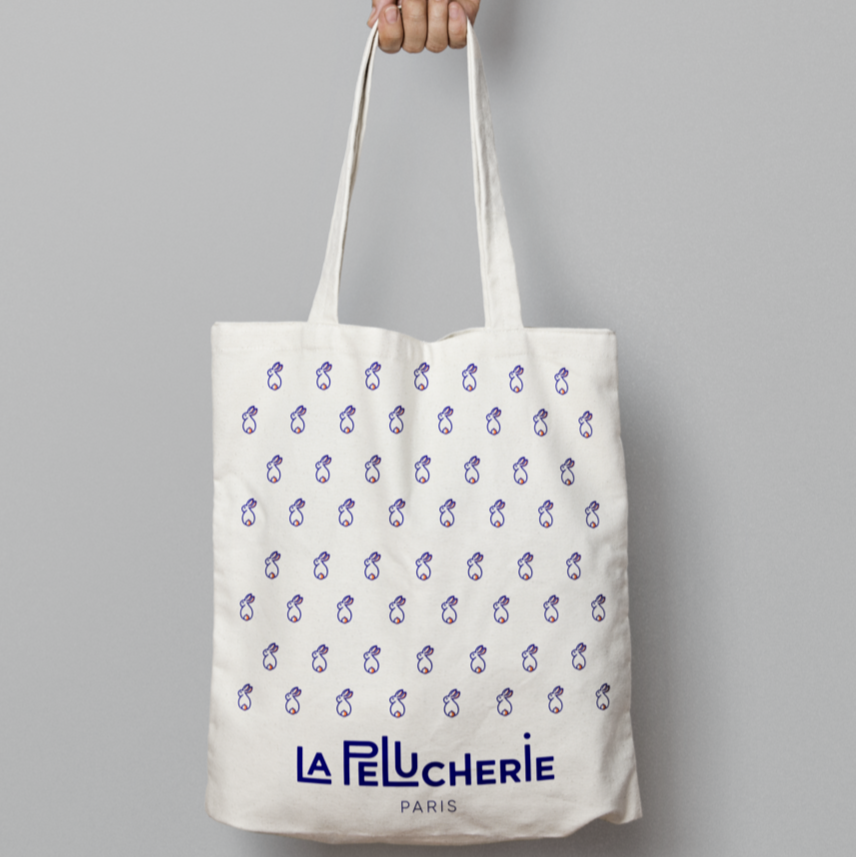 La Pelucherie Wardrobe tote bag shopper cotone