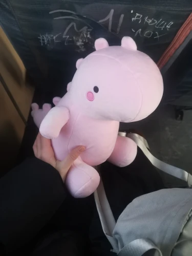 ToyalFriends Dinosauri Dino peluche 40cm rosa morbido