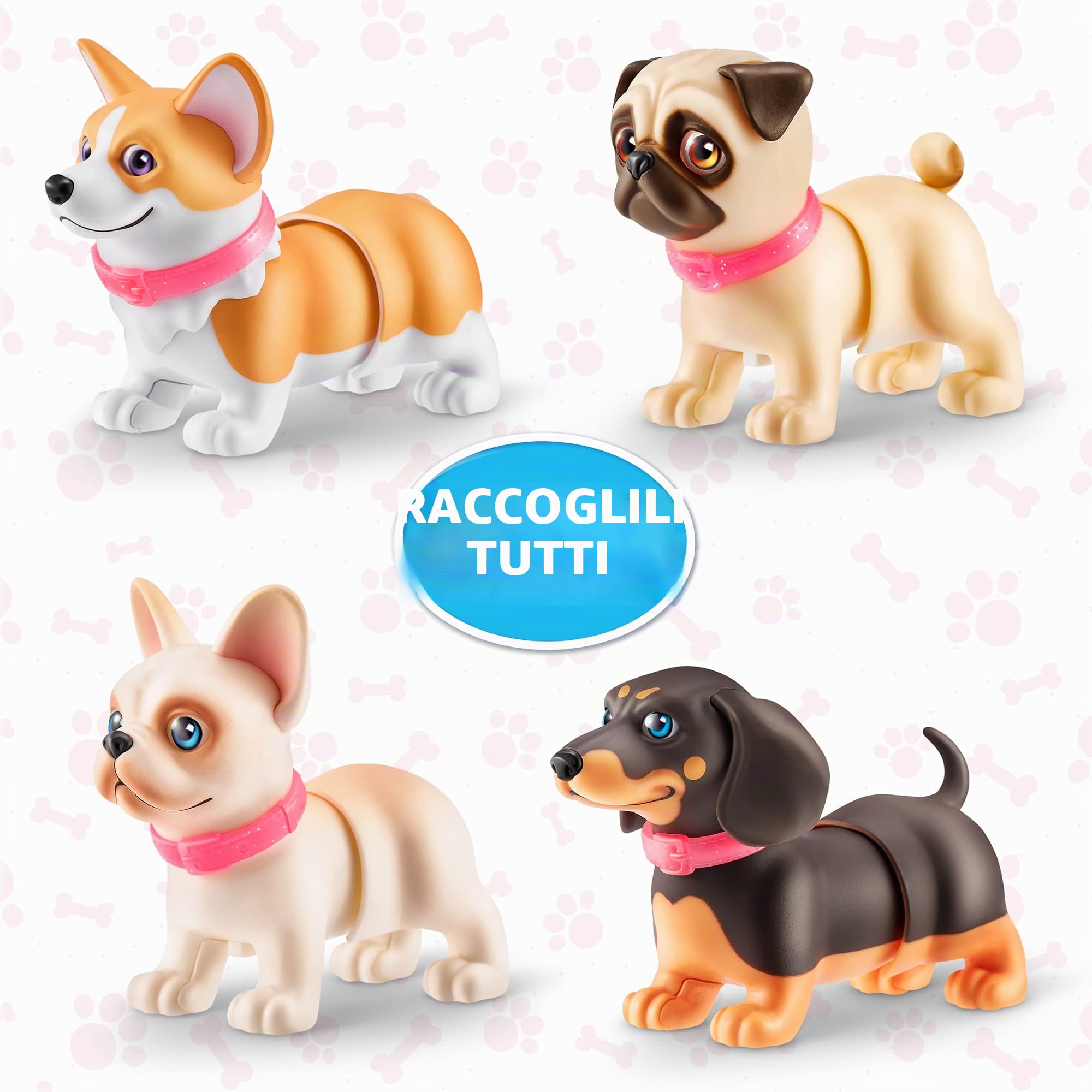 Pets Alive Shakin Pups Peluche Frenchie Bassotto Interattivo