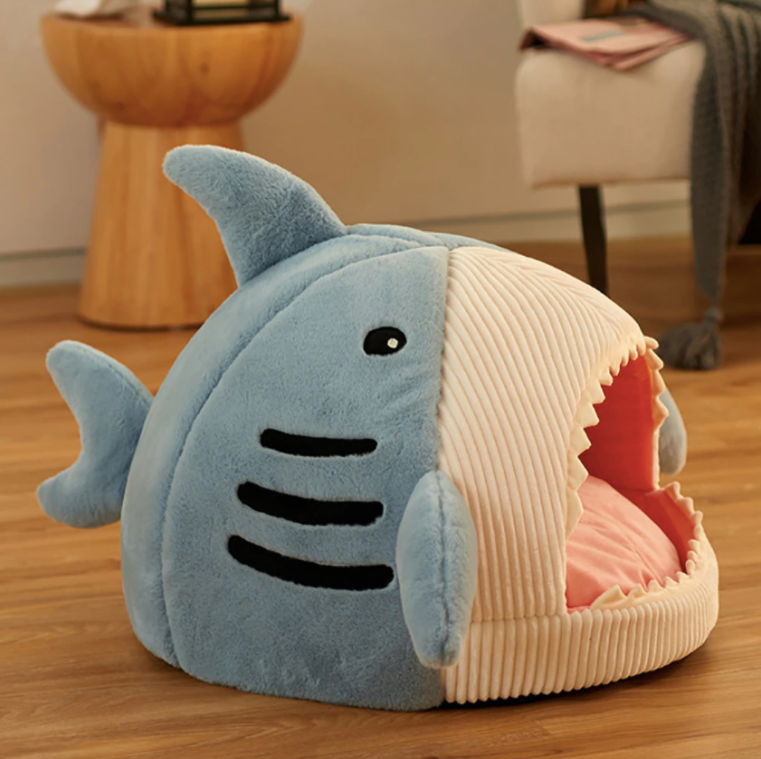 ToyalFriends Pet Beds Shark Shape cuccia blu M antiscivolo