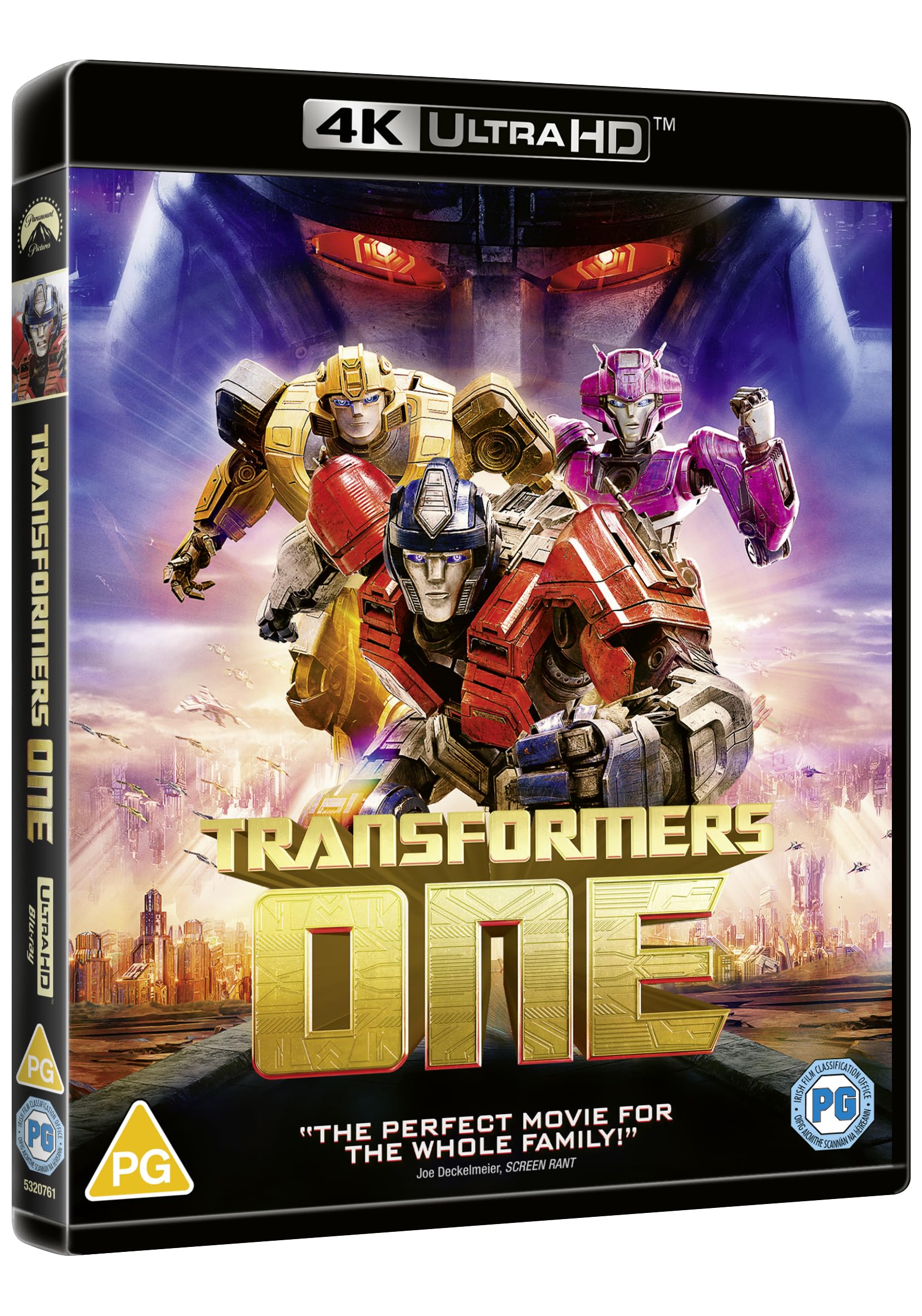Transformers One 4K UHD Blu-ray film animazione origine Cybertron
