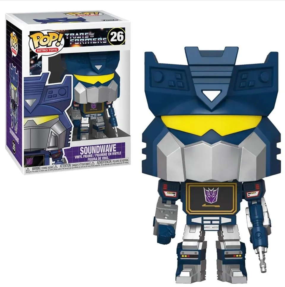 Transformers Soundwave Funko Pop vinile 9,5 cm Retro