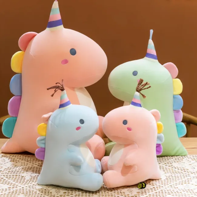 ToyalFriends Dinosaurs Dinosauro peluche rosa 28cm morbido