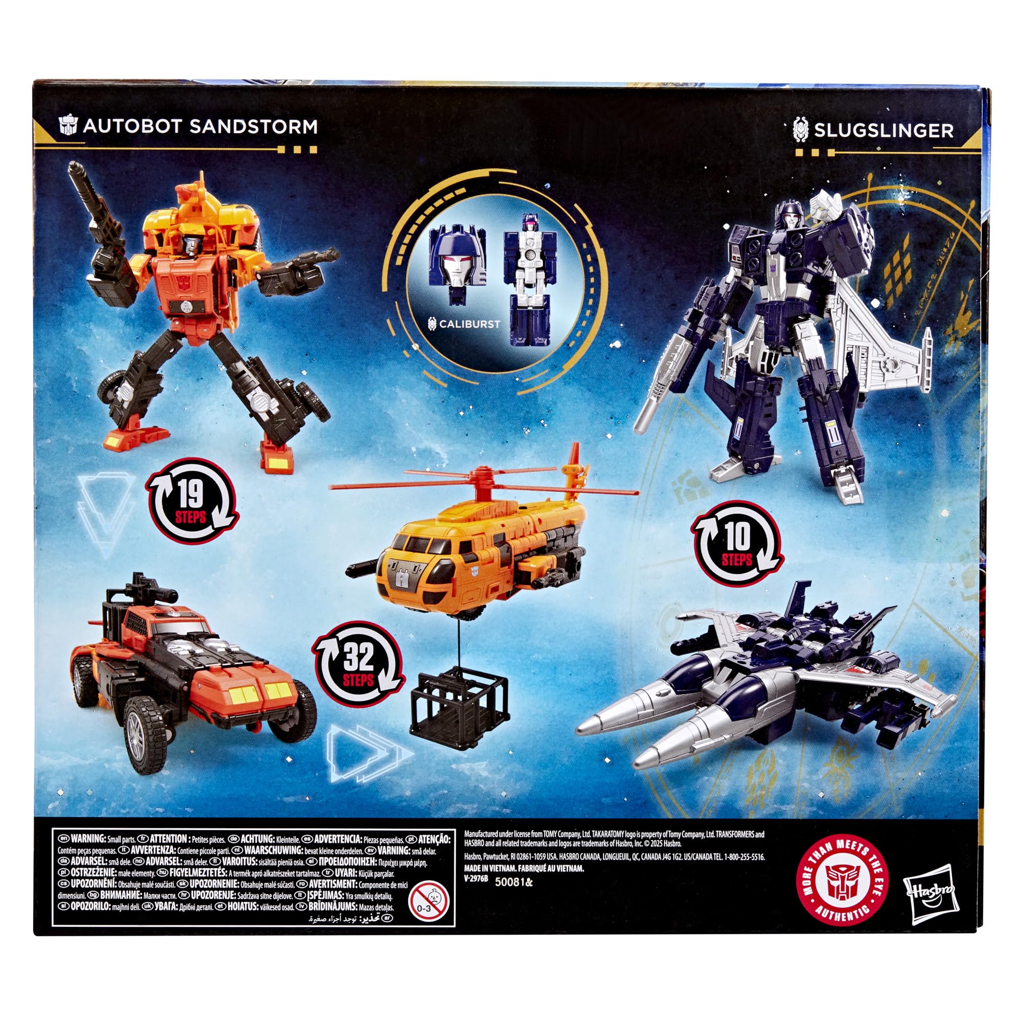 Transformers Age of Primes Sandstorm Slugslinger action figure 2 pack