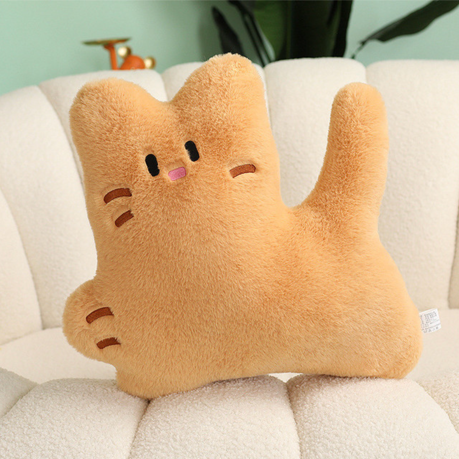 ToyalFriends Cats White Sitting peluche gatto bianco seduto cuscino