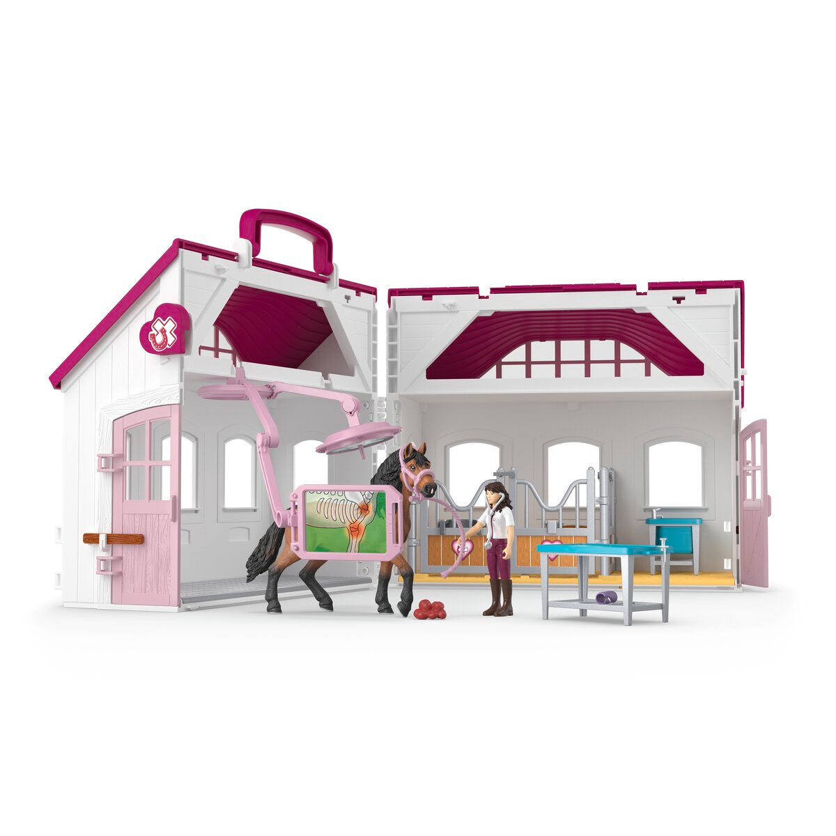 Schleich Horse Club Clinica per cavalli playset 42787 stallone