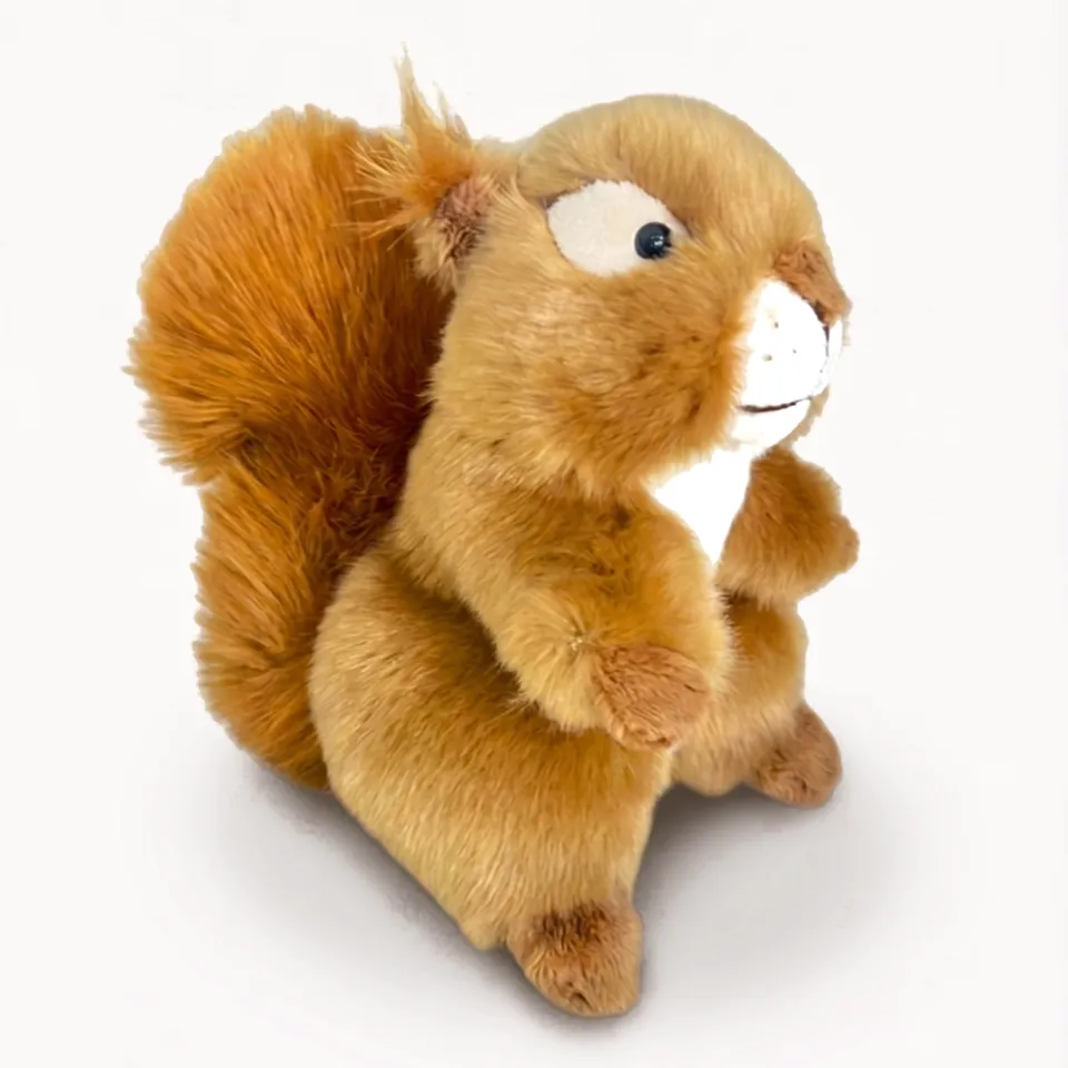La Pelucherie Forest Léo peluche scoiattolo 18 cm nocciola