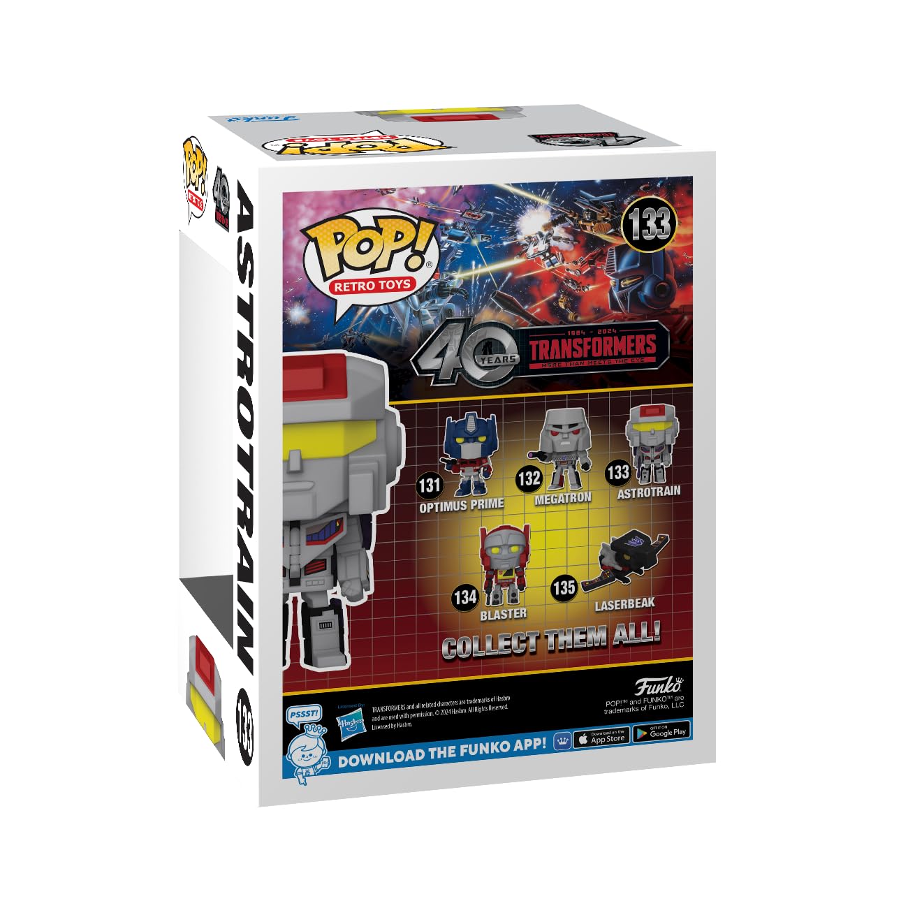 Funko Pop! Retro Transformers G1 Astrotrain figura vinile 9,5 cm