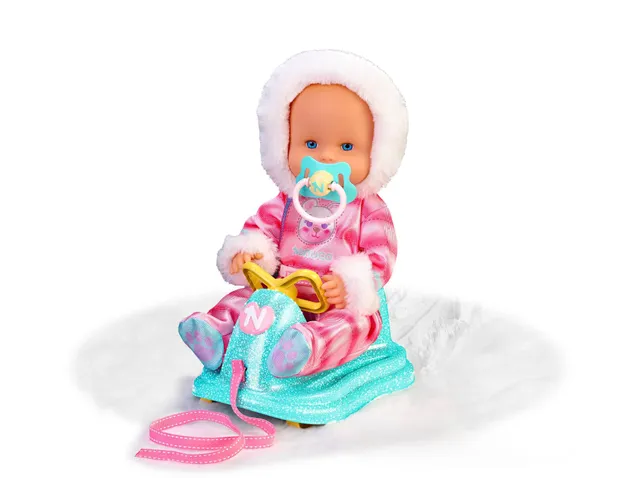 Nenuco Bambole NFN59000 bambola 35 cm con slitta rosa