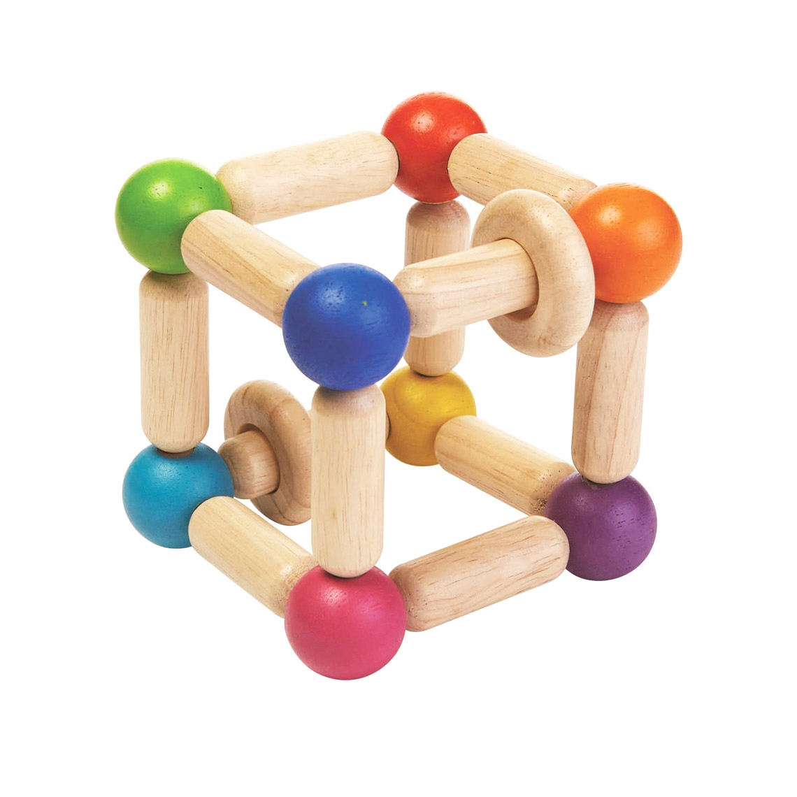 Kreativa Wooden Rattles Rattle Rectangle sonaglio legno rettangolare