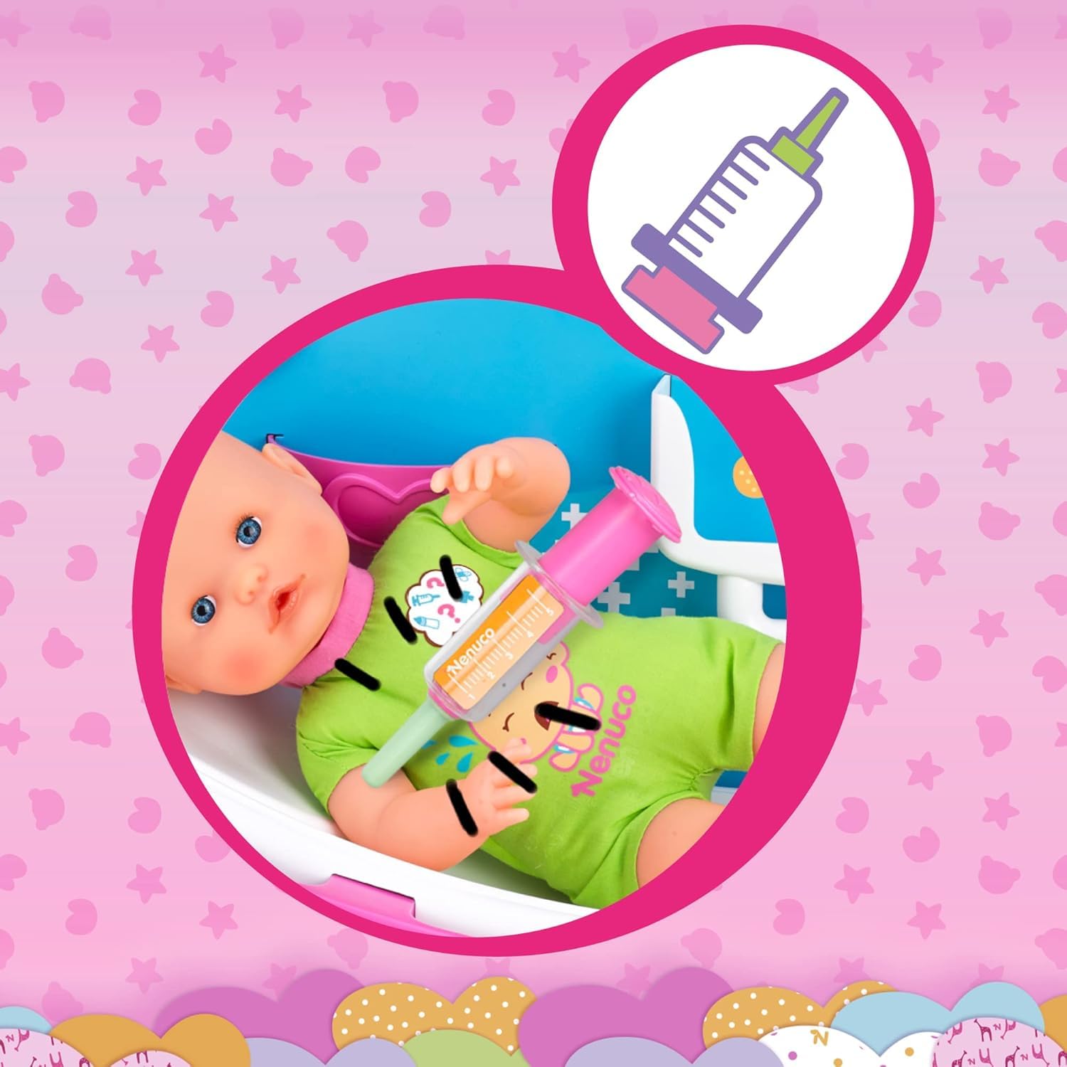 Nenuco Kits Clinica Dottore bambola con accessori 35 cm