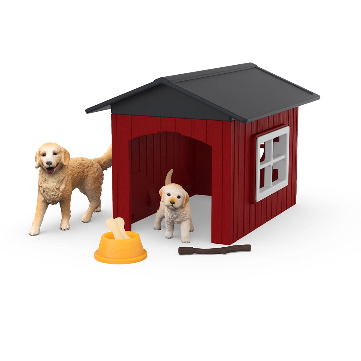 Schleich Farm World 42722 Cuccia con Golden Retriever action figure