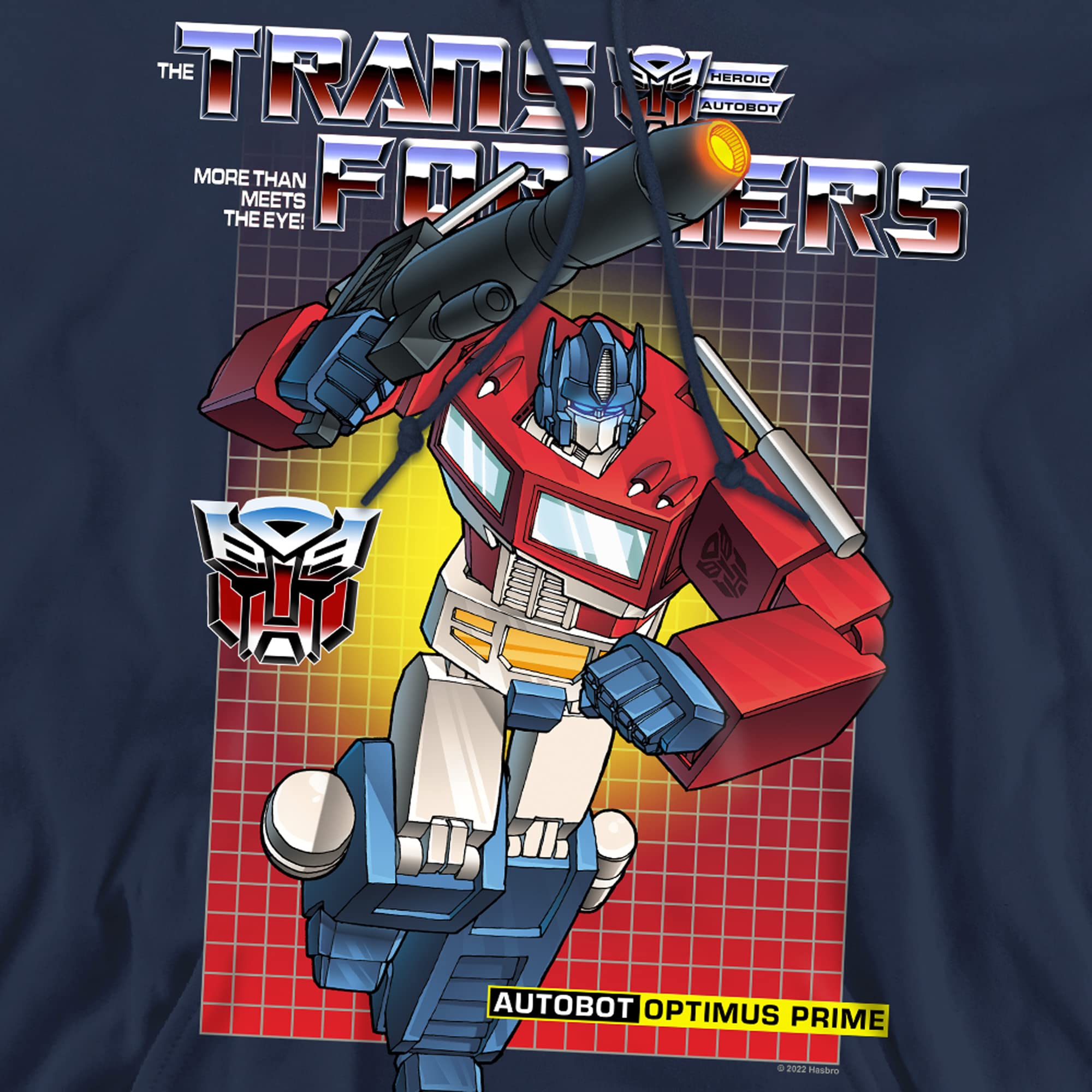 Transformers Optimus Prime felpa cappuccio uomo blu navy