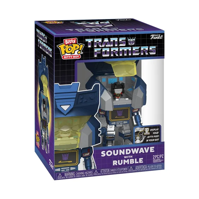 Funko Bitty Bots Transformers Soundwave con Rumble mini figura 2,2 cm