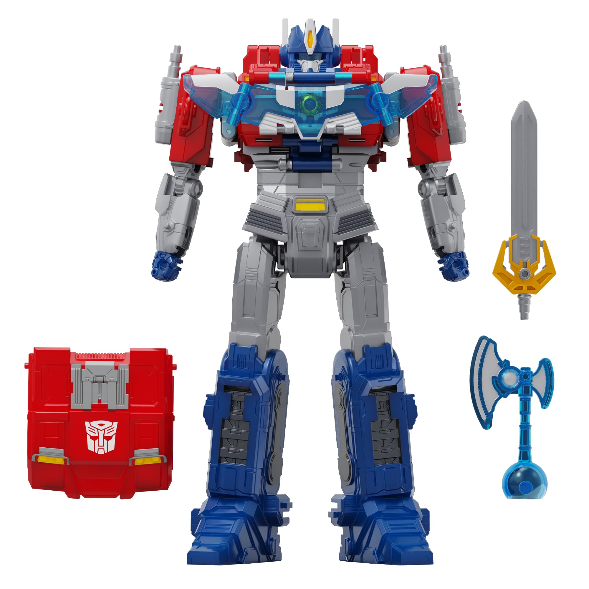 Transformers One Power Flip Optimus Prime action figure camion luci