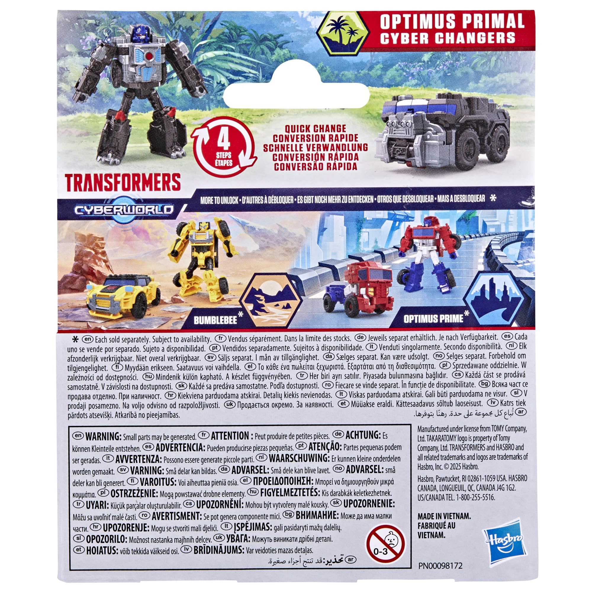 Transformers Generations Cyberworld Optimus Primal 10 cm Camion