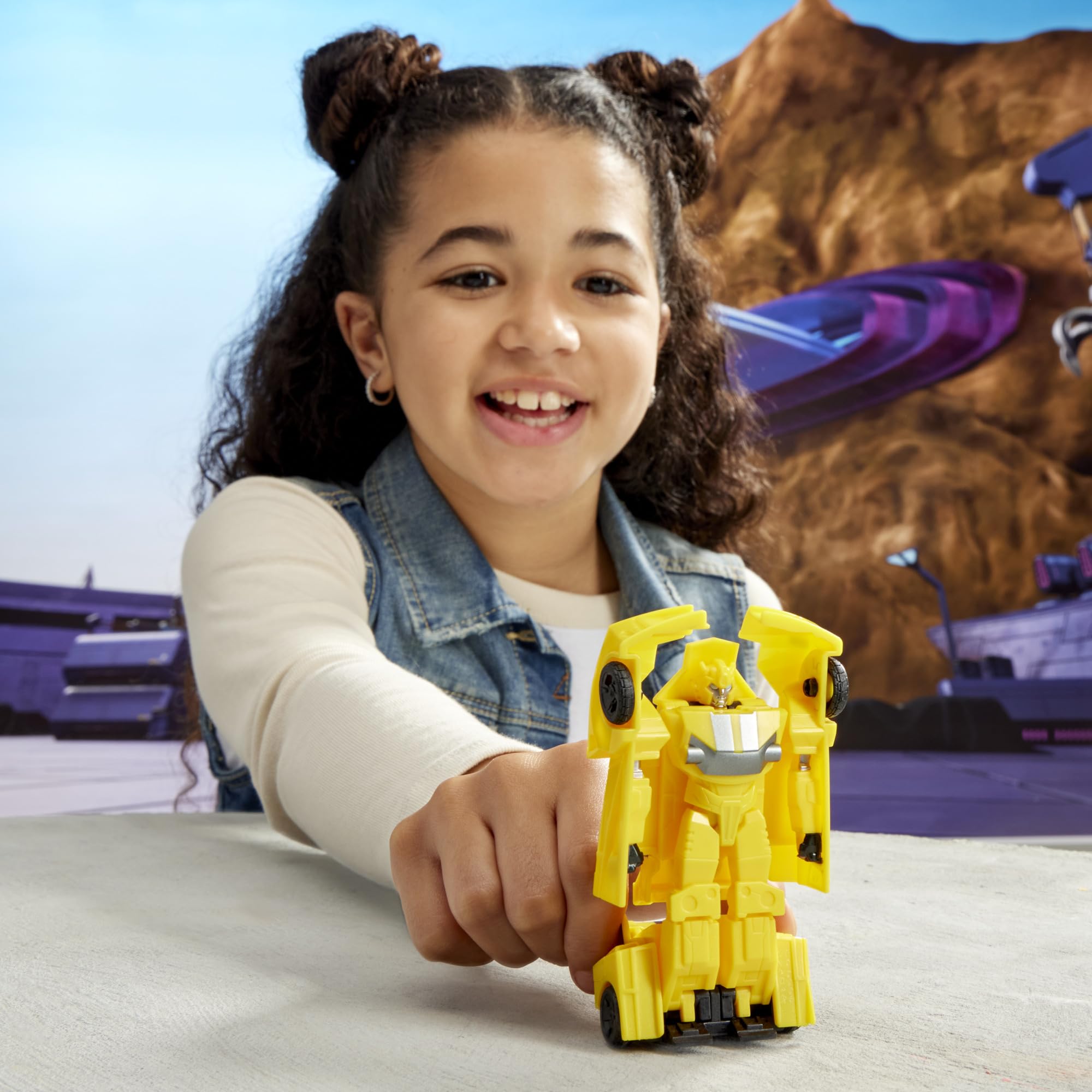 Transformers EarthSpark Bumblebee action figure 10 cm auto