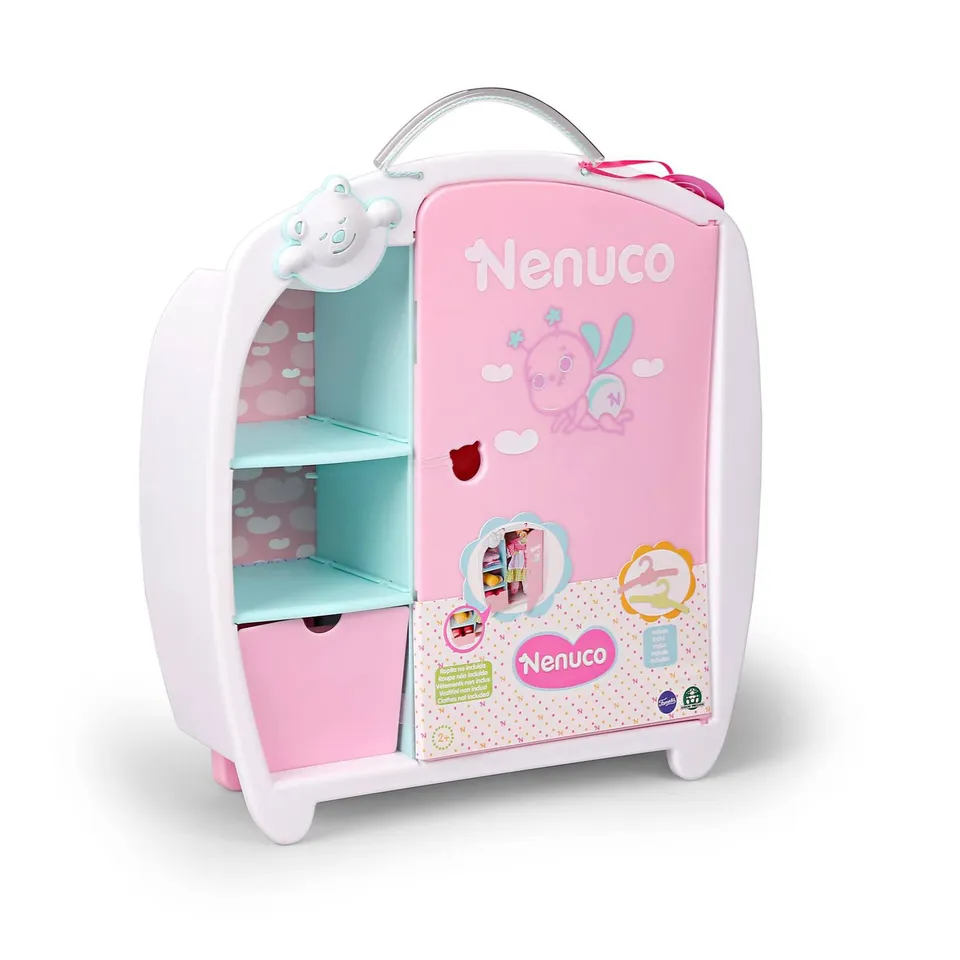 Nenuco Accessori armadio rosa bambole 35-42 cm 2 grucce
