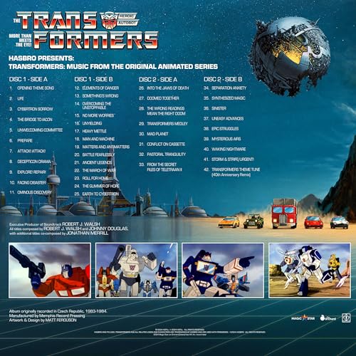 Transformers Movies & Home Video Music Original Animated Series vinile