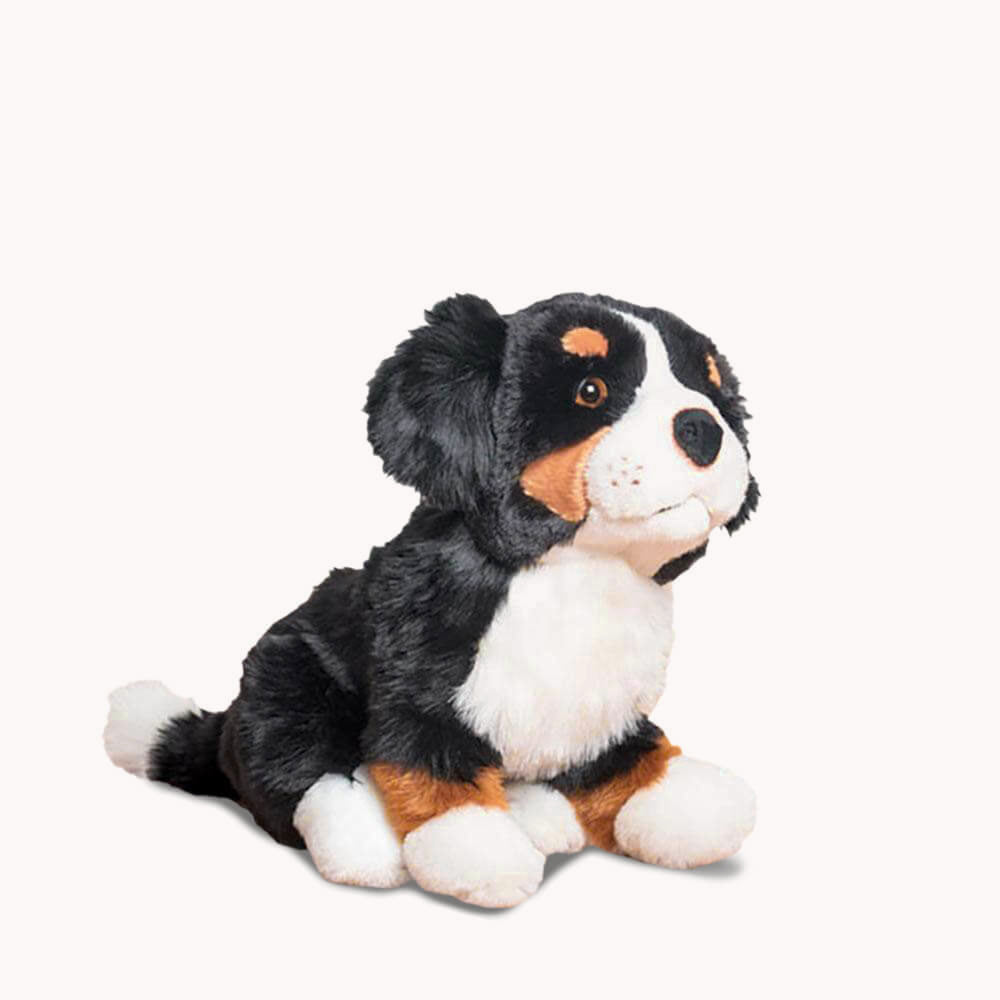 La Pelucherie Dog Ferdinand peluche cane Small seduto 28cm nero