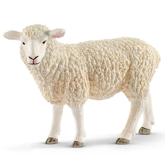 Schleich Farm World Pecora 13882 figura animale fattoria lana