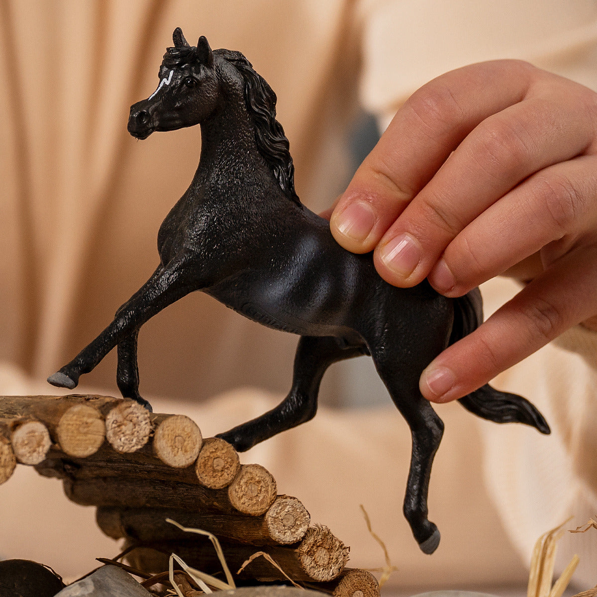 Schleich Horse Club Stallone Arabo cavallo giocattolo nero