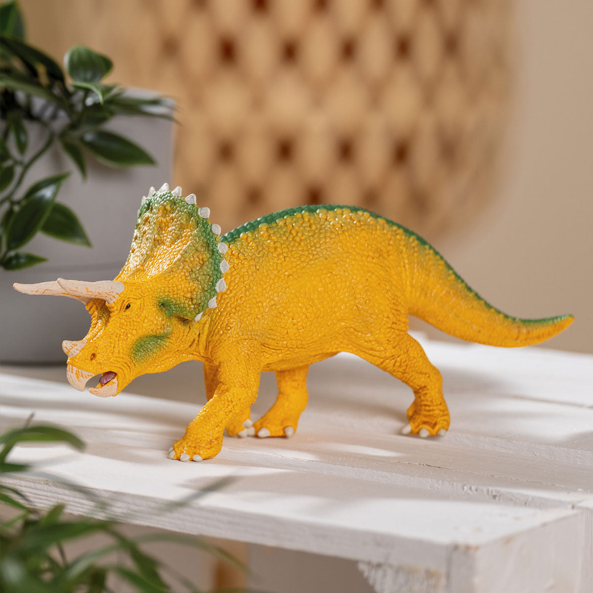 Schleich Dinosaurs Triceratopo Giallo 72259 Figura