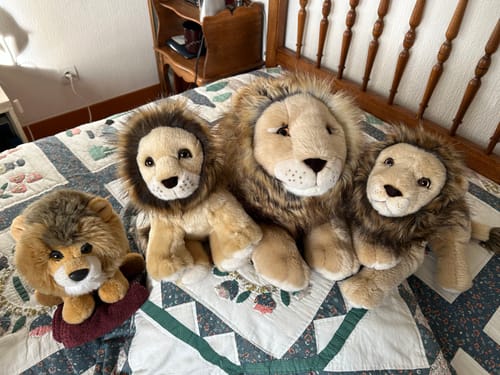 La Pelucherie Jungle Melchior leone peluche 40 cm criniera