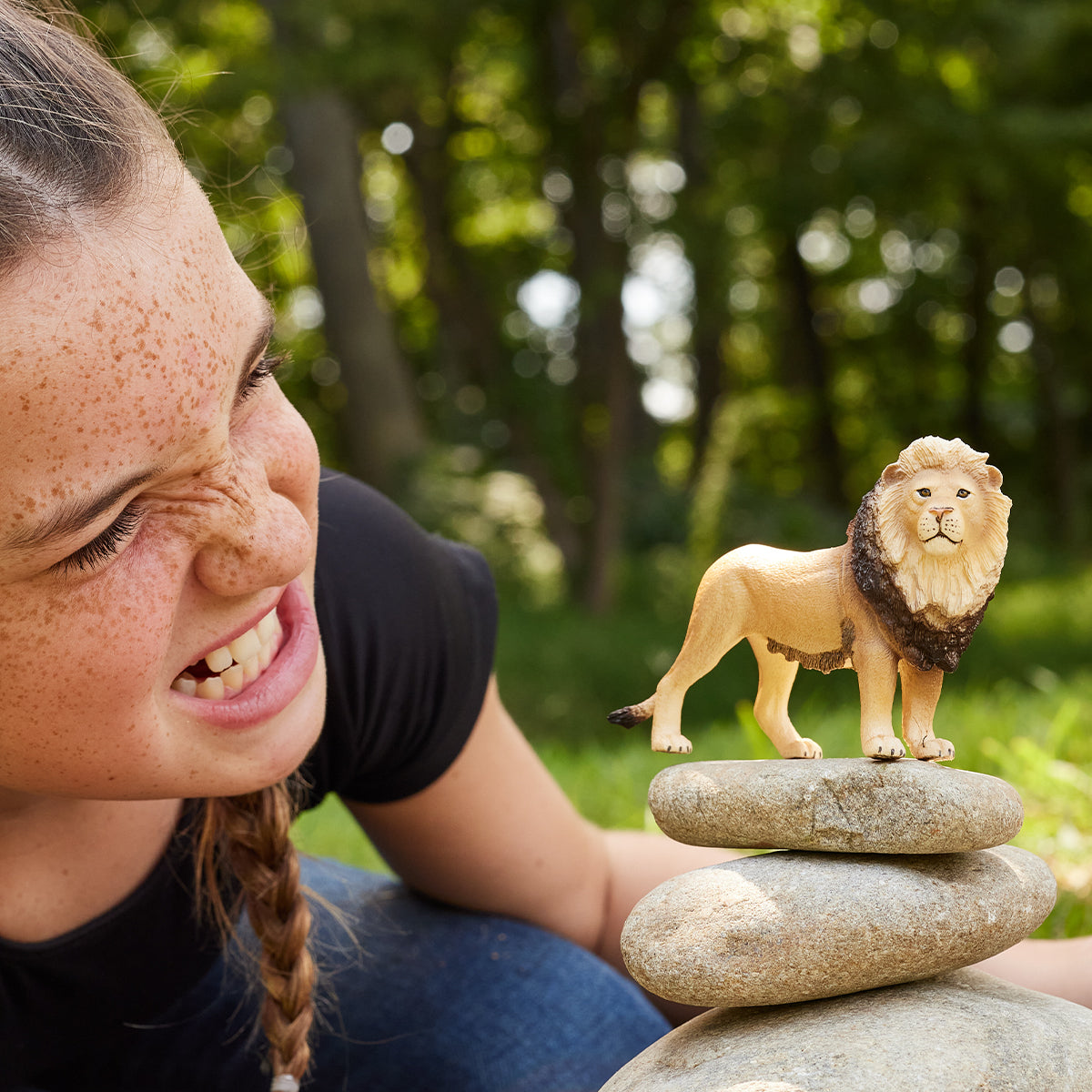 Schleich Wild Life Leone Action Figure con Criniera