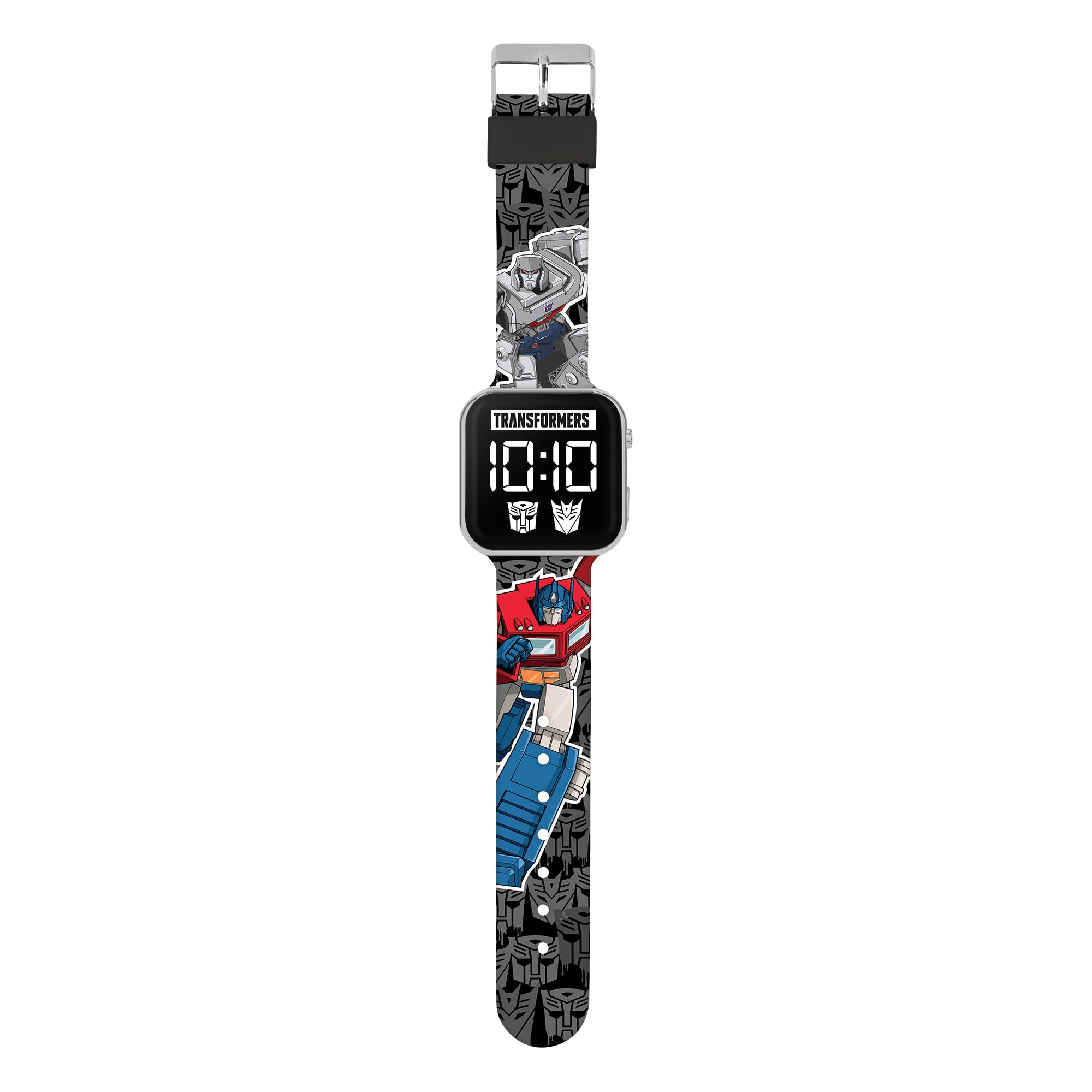 Transformers orologio bambino digitale LED silicone nero