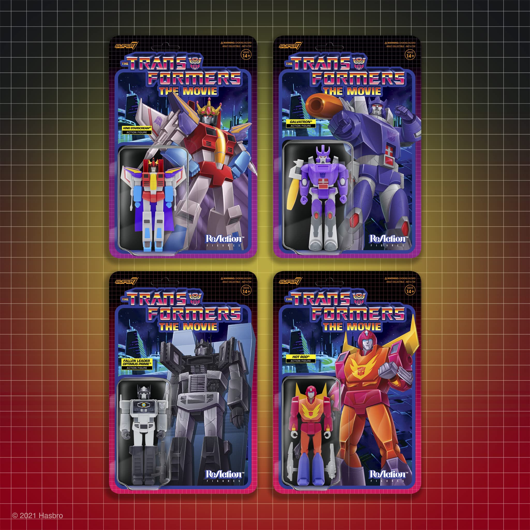 Super7 Transformers Dead Optimus ReAction retrò 9,5 cm